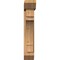 Ekena Millwork Merced Slat Smooth Bracket w/ Offset Brace, Western Red Cedar, 7 1/2"W x 30"D x 42"H BKT0806X30X42MRC06SWR - alternate 4